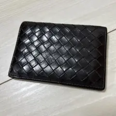 ボッテガヴェネタBottegaVeneta ダークブラウン 名刺入れカードケース