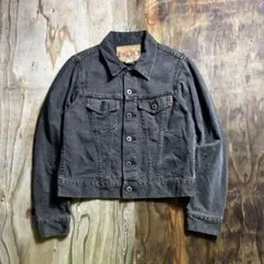 Edwin ブラックデニム トラッカージャケット 短丈 日本製 VINTAGE