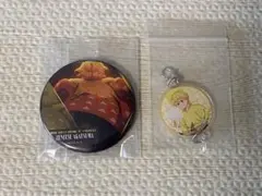 我妻善逸　2点セット　アクリルチャーム　缶バッジ　無限城編　ナムコ
