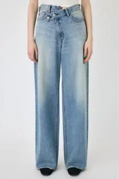 CROSS WAIST WIDE STRAIGHT moussy