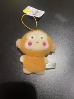 サンリオキャラクターズ　ふわもこワッペンこれくしょんマスコット　おさるのもんきち