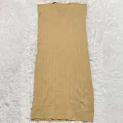 セゾンドパピヨン　ノースリーブ　ニット　ワンピース　美品　M　重ね着