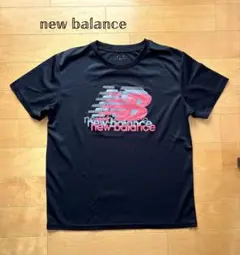 new balance ブラック Tシャツ L