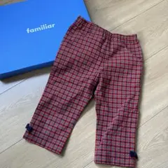 familiar チェック柄 ハーフパンツ