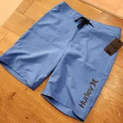 新品　Hurley 水着 サイズ28 ブルー　サーフパンツ　ハーレー