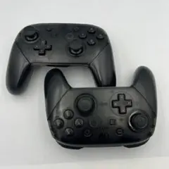 【美品】Nintendo Switch 純正品 プロコン ブラック 2台セット