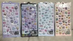 シール　4枚セット　BONBON DROP ぷくぷく　キラキラ　シール帳