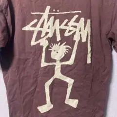 【黒タグ/L/USA】old stussy ウォーリアーマンTシャツ