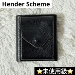 ⭐️未使用級⭐️　エンダースキーマ　三つ折り財布　ユニセックス　レザー　ブラック