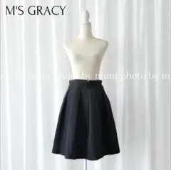 M'S GRACY*ラメキルティングフレアスカート