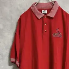 US古着 Dynasty Cardinals ポロシャツ レッド