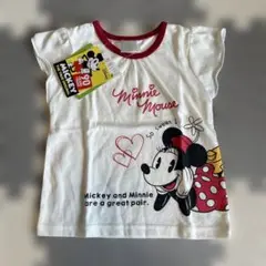 新品未使用　タグ付き　Disney ミニーマウス Tシャツ 90