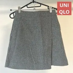 【美品】UNIQLO ユニクロ タイトスカート ミニスカート 千鳥柄