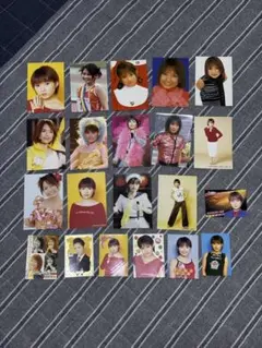 【安倍なつみ】ポストカード14枚、トレカ7枚