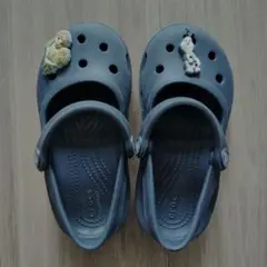 Crocs サンダル C9 ネイビー　 オラフ・アナ付き