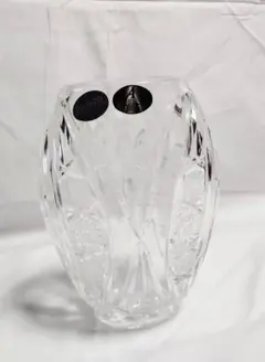 KONIG ケニッヒ　クリスタル　ガラス　花瓶　ドイツ製　切子　細工　緑　高級 大型 KONIG ケニッヒ クリスタルガラス 切子 花瓶 フラワー