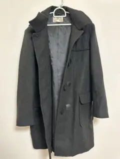 YACHT ブラック ダッフルコート　LL