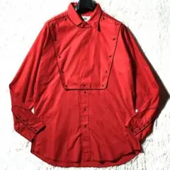 MESQUITE★80sヴィンテージUSA製★長袖キャバルリーシャツ 赤XL相当