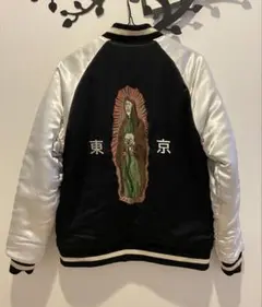 希少　ワコマリア ベトジャン　天国東京　スカジャン WACKO MARIA 天国東京 見返り美人 ベトジャン L 黒 福 刺繍