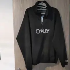 Oakley ハーフジップ スウェット 黒