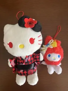 ハローキティ マイメロディ　マスコット　セット
