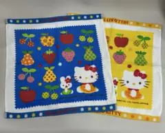ハローキティHELLO KITTY ハンドタオル 色違い２枚セット