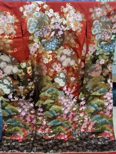 打掛 色打掛 和装 前撮り 披露宴 山本寛斎 色打掛 山本寛斎 朱色