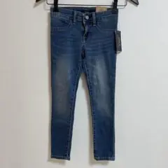 【新品】ポロラルフローレン キッズ 130 デニムパンツ 無地 紺 スキニー