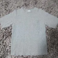 【美品】GU ジーユー ポケットTシャツ　　　 グレー Sサイズ