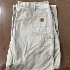 Carhartt ベージュ ペインターパンツW48L32極太ルーズフィット古着
