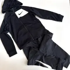 Nike ジャージ上下セット 黒 フード付き