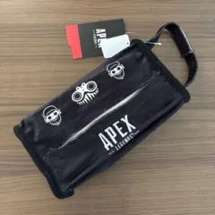 APEX ティッシュケース ティッシュボックス 紐付き ブラック
