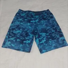 UNDER ARMOUR 青系カモフラージュパンツ