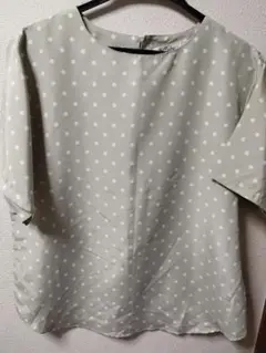 effulge 水玉模様 半袖ブラウス 9R