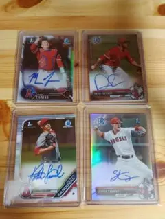 激レア エンゼルス フレッチャー 直筆サイン 写真 Beckett ホログラム ミントモール / MINT 千葉店 / 2024 Topps NPB Chrome 前田悠伍