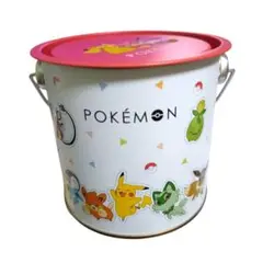 値下げ　ポケモン　缶　バケツ　小物入れ　スイーツミニバーレル缶　ピカチュウ　パモ