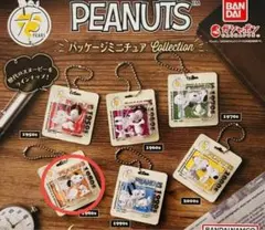PEANUTS スヌーピー　パッケージミニチュアコレクション　ガチャ　1980s