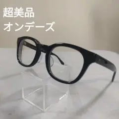 124 超美品　オンデーズ　千一作　第三十二作 黒 メガネ 　度あり