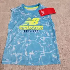 【タグ付き】New Balance 水色タイダイ柄 タンクトップ 100