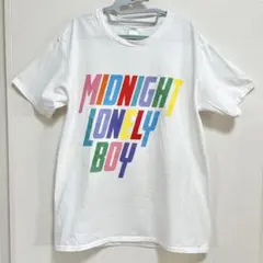 半袖 白T MIDNIGHT LONLY BOY レインボー Tシャツ XL