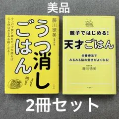 うつ消しごはん　親子ではじめる！天才ごはん　藤川徳美著　2冊セット