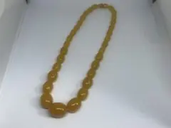 イエロー アンティーク調 ネックレス