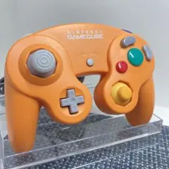 【動作確認済】GC ゲームキューブコントローラー オレンジ ニンテンドー純正品e
