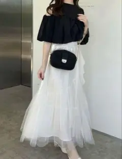 チュールスカート　GRL