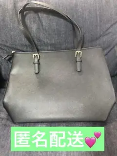 ブラック トートバッグ 合成皮革