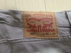 Levi's LEVI 505 W31 L32 ライトグレー リーバイス