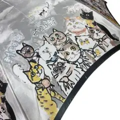 【タグ付き未使用】マンハッタナーズ 猫柄 傘 アンブレラ Cat