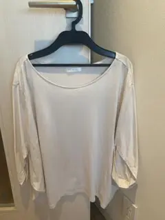 mimi & roger 五分袖Tシャツ ホワイト