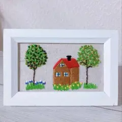 手刺繍 ミニフレーム