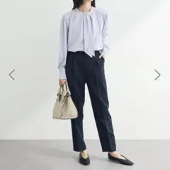 きれいシルエットウエストFITテーパードパンツ《Green Parks》